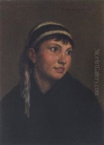 Griechisches Madchen by Aristides Oeconomo