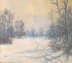 Schneelandschaft by Max Oehler