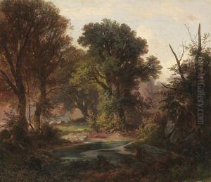 Waldstudie by Ernst Erwin Oehme