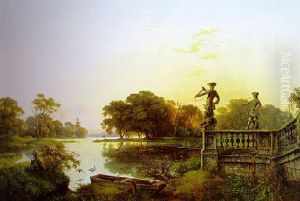 Aus Moritzburg by Ernst Ferdinand Oehme