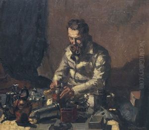 Der Zinnputzer by Georg Egmont Oehme