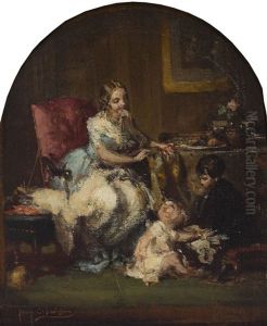 Mutter Mit Ihren Kindern