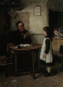 In Der Schulstunde / Die Prufung by Hugo Oehmichen