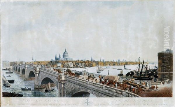View Of London, Taken From Albion Place, Blackfriars Bridge - view 1