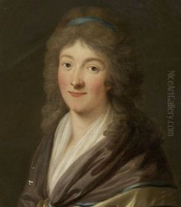 Portrait Rosina Elisabeth Fischer. by August Friedrich Oelenhainz