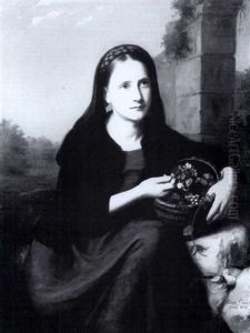A Basket Of Flowers by Clara Wilhelmine Oenicke