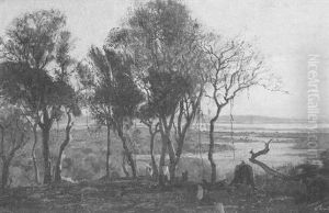 Figures In A Paraguayan Landscape by Karl Oenike