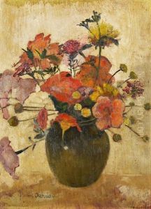 Vase With Flowers by Frans David Oerder