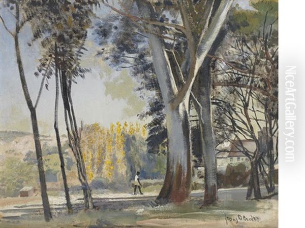 Trees With Figure In The Background - view 1