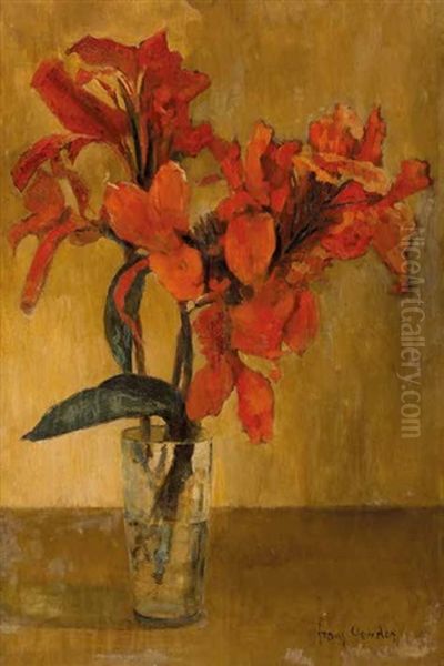 Still Life With Orange Orchids - view 1