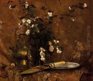 Still Life With Chinese Figure And Bronze Teapot by Frans David Oerder