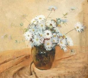 Daisies In A Glass Vase