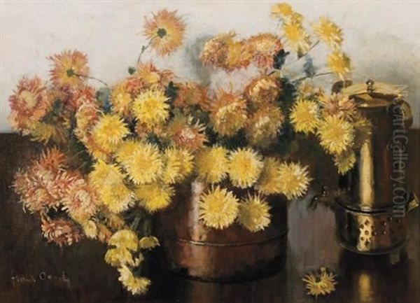 Still-life Of Chrysanthemums And A Konfoor - view 1