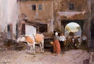 Going To The Market by Frans David Oerder