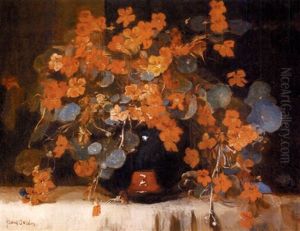 Still Life With Nasturtiums