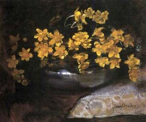 Still Life Of Yellow Flowers In A Bowl Still Life Of Yellow Flowers In A Bowl