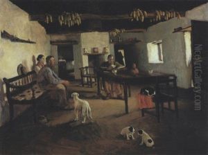 An Interior Of A Boer House by Frans David Oerder