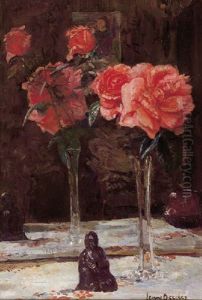A Still Life With Roses by Frans David Oerder