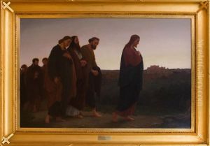 Christ On The Road To Emmaus by Johannes Adam Simon Oertel