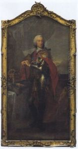 Bildnis Kaiser Karl Vii. Albrecht, Kurfurst Von Bayern Nach Dem Prototyp Von Louis De Silvestre In Dresden