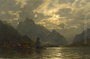 Fjordlandschaft by Carl August Heinrich Ferdinand Oesterley