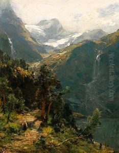 Hochgebirgslandschaft An Einem Sommertag