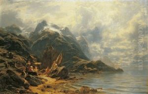 Fjordlandschaft by Carl August Heinrich Ferdinand Oesterley