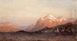Fjordlandschaft by Carl August Heinrich Ferdinand Oesterley