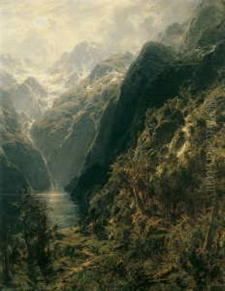 Blick Auf Den Gosausee. Im Hintergrund Der Dachsteingletscher - view 1