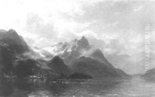 Gebirgssee Im Winter - view 1