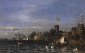 Hamburg-uhlenhorst by Carl August Heinrich Ferdinand Oesterley