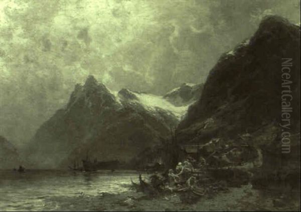 Norwegische Fjordlandschaft - view 1
