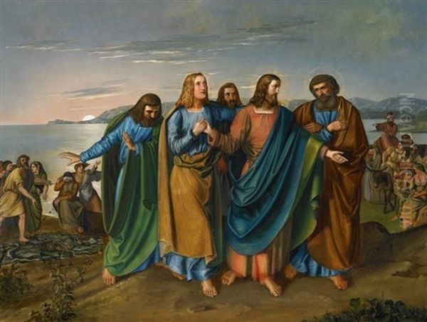 Christus Nach Dem Fischzug Mit Den Ersten Jungern - view 1