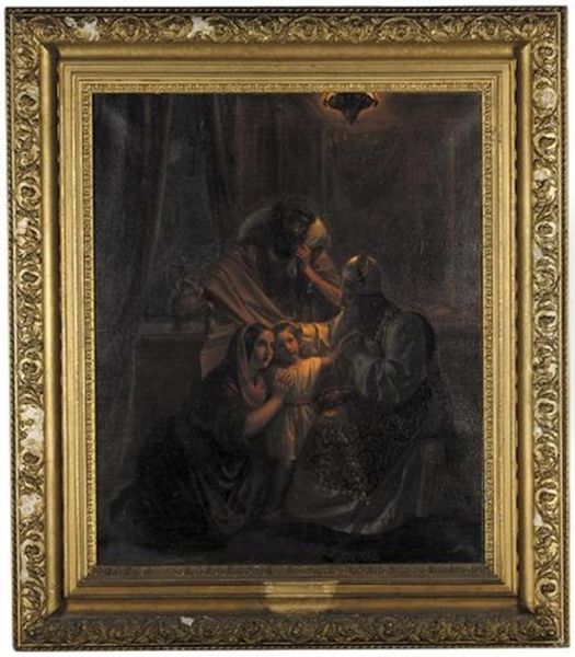 Young Samuel Presented To The High Priest Eli By His Parents In Order To Serve In The Temple (samuel Wird Von Seinen Eltern Dem Hohenpriester Eli Zum Tempeldienst Ubergeben) - view 1