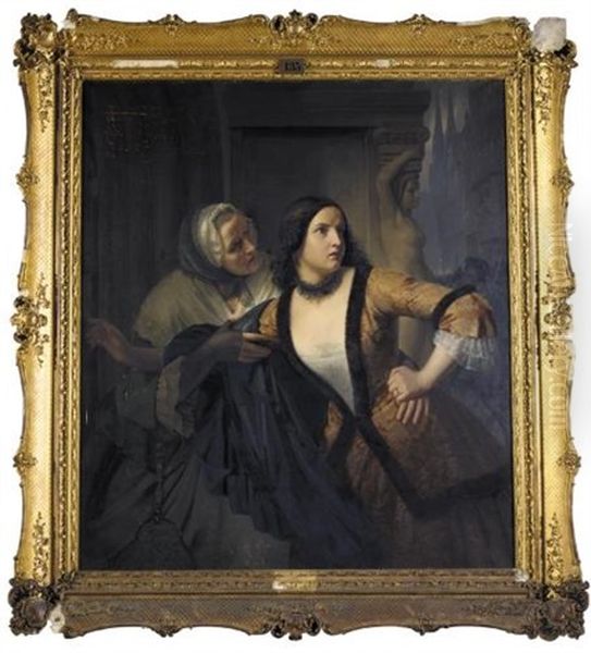 Leonore And Her Mother - Leonore Mit Ihrer Mutter (after Burger) - view 1