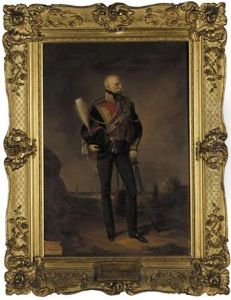 Portrait Of Ernest August I, King Of Hanover (ernst August I, Konig Von Hannover) by Karl Wilhelm Friedrich Oesterley