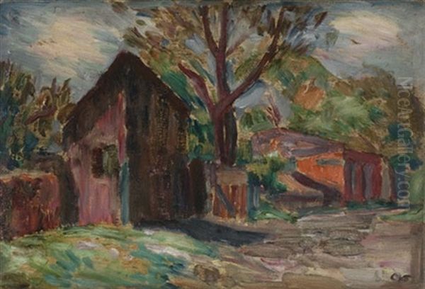 Country Landscape With Barn - view 1