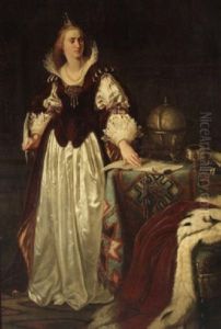 Konigen Elizabeth I. Von England Mit Einer Schreibfeder In Der Hand Konigen Elizabeth I. Von England Mit Einer Schreibfeder In Der Hand
