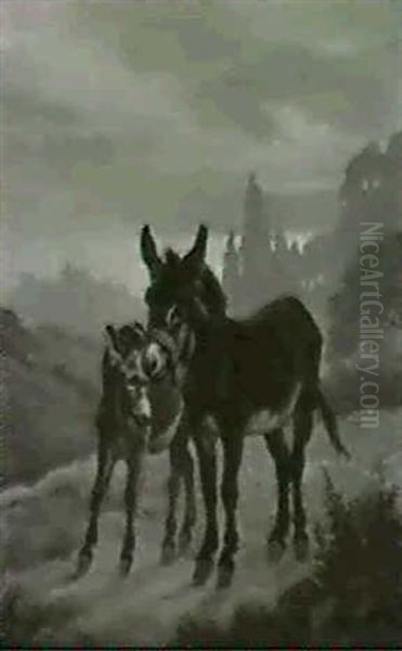 Eselin Mit Jungem - view 1