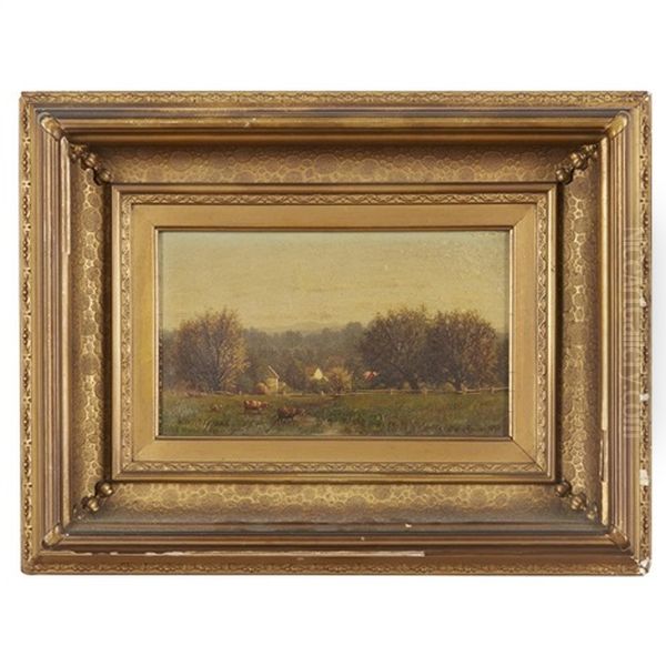 Cows In A Meadow Near Morristown, New Jersey - view 1