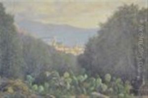 Study From Nature Near Mentone by John Clinton Ogilvie