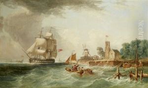 On The Sheldt by John Clinton Ogilvie