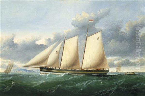 The Pilot Schooner Pioneer Off Point Lynas - view 1