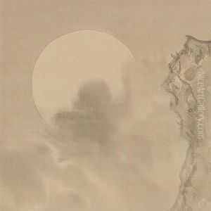 Tiger Under The Moon by Suiseki Ohashi