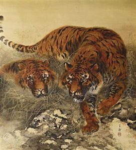A Pair Of Tigers On The Hunt