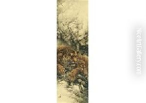 Mother And Child Of Tiger by Suiseki Ohashi