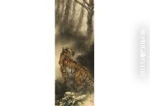 Tiger At Cold Night by Suiseki Ohashi