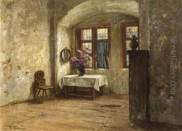 Friesisches Interieur Mit Fliederstrauss - view 1