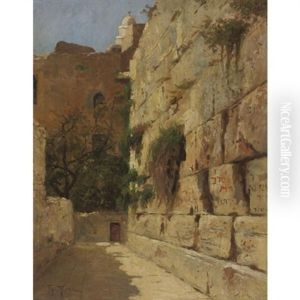 View Of The Kotel - Western Wall by Theodor Ohlsen