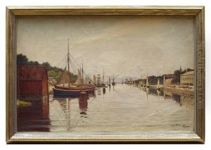 Motiv Fran Halmstad Hamn by Oscar Ohlson
